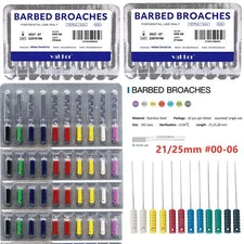 Dental Nerve Broach Barbed Broaches Endodontic Needles Hand Use 25mm/21mm
