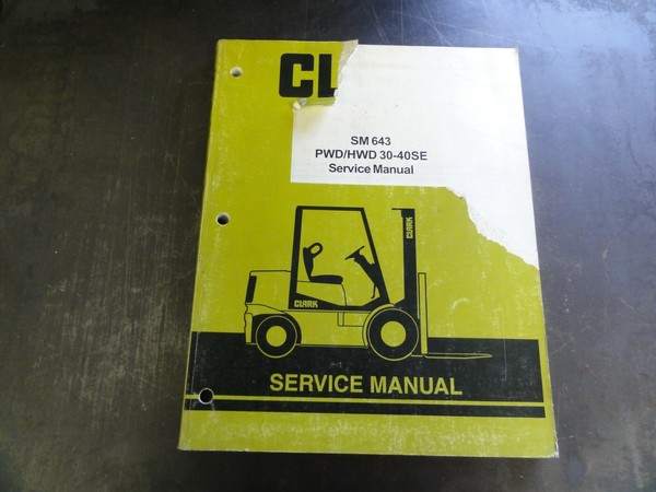 Carretilla elevadora eléctrica Clark PWD HWD 30-40SE SM643