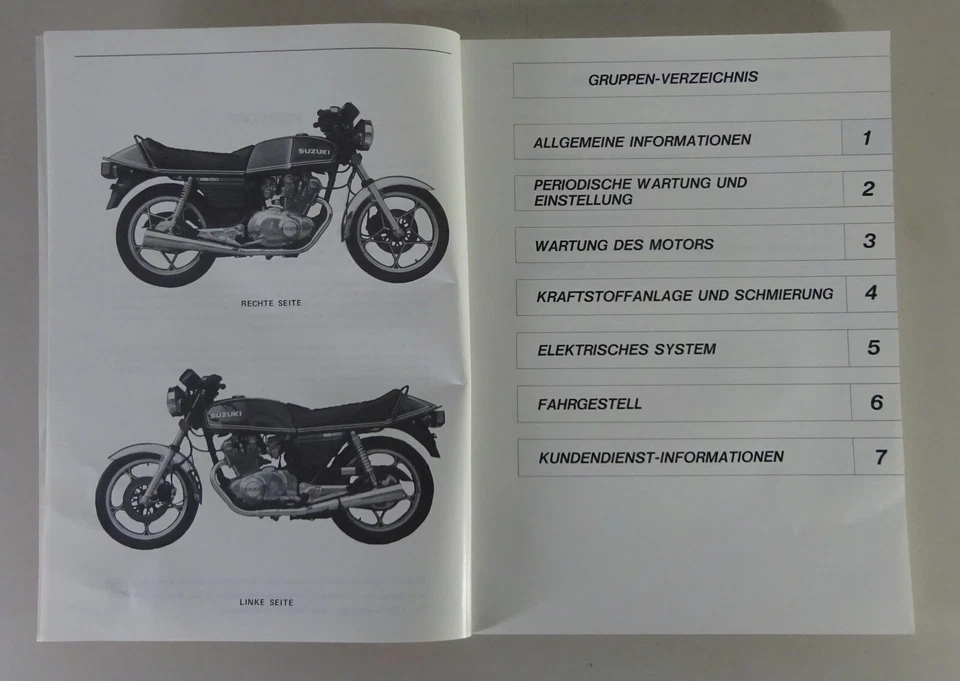 Manual De Taller / Instrucciones De Mantenimiento Suzuki GS 450 Fecha 11/1979 - Imagen 2 de 2