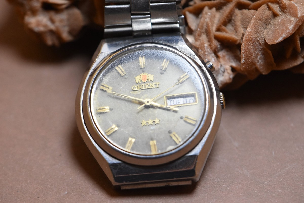 ORIENT オリエント AUTO MATIC 21 JEWELS Vintage Orient Automatic Watch Men's Crystal Japan 21 Jewels