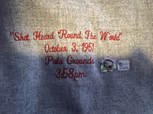 100% Authentic Shot Heard Round The World Dodgers Giants Mitchell Ness Jersey XL - Picture 4 of 8