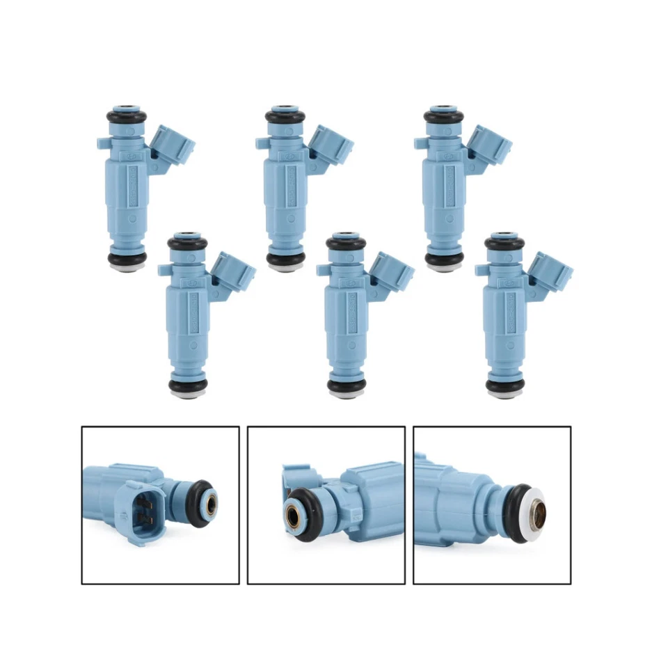 Conjunto de 6 injetores de combustível para 2006-1999 Kia Optima Amanti Sorento 35310-38010 - Imagem 2 de 4