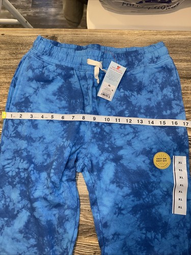 Cat & Jack Youth Jogger Pants Size 16 XL Blue Stretchable String Tie. NWT - Picture 6 of 7