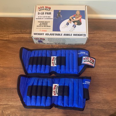 Poids De Cheville Réglable All Pro Contour - 1 à 20 Lb - Bleu - COMPLET - Occasion