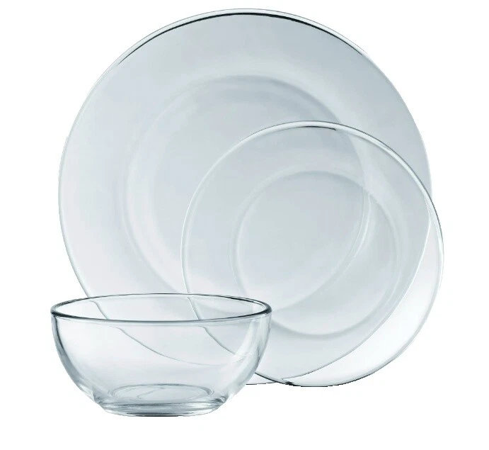 Glass Round Bowl Dinner Service Sets
