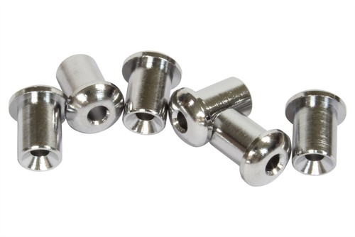Ferrulas de cuerda cromadas grandes de montaje superior para guitarras. Juego de 6 - Imagen 2 de 2