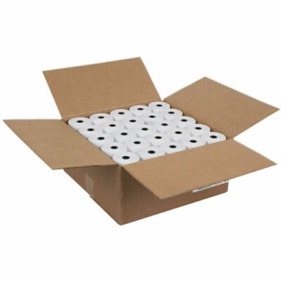 2 1/4'' x 150' 1-ply Bond POS/Cash Register/Adding Machine Paper Rolls -100 rolls
