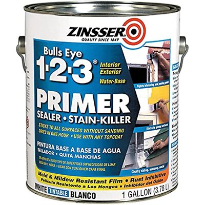 Zinsser 2001 Primer Sealer & Stain Killer Bulls Eye, 1-2-3 Quart (Pack Of 4)
