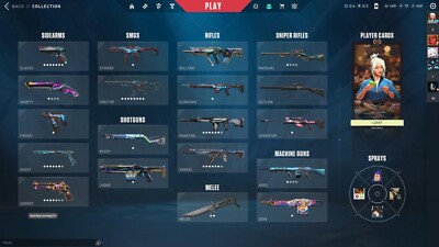 Valorant account Europa, Lvl 112, +54 skins 