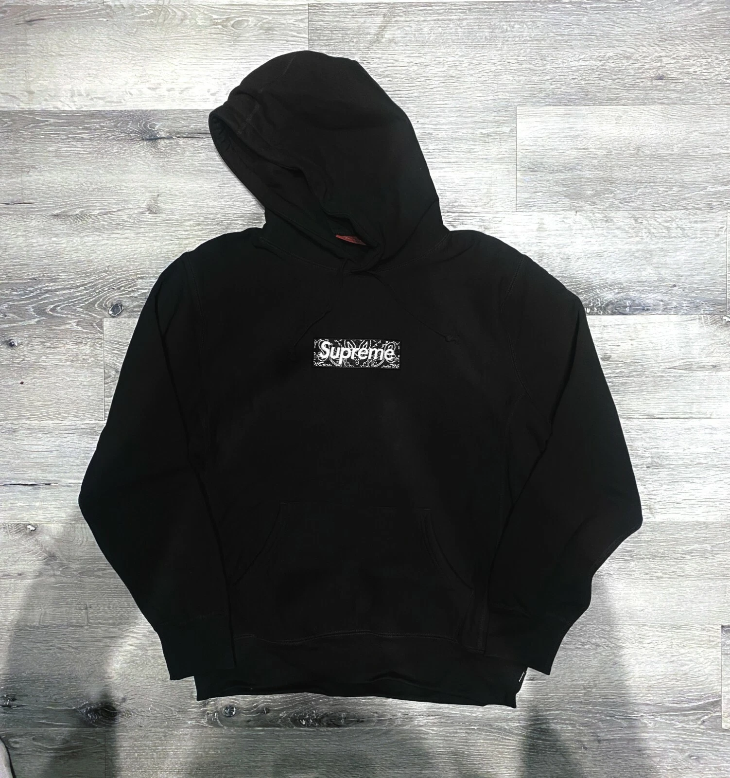 Authentique sweat à capuche Supreme Bandana Box Logo FW19 Large