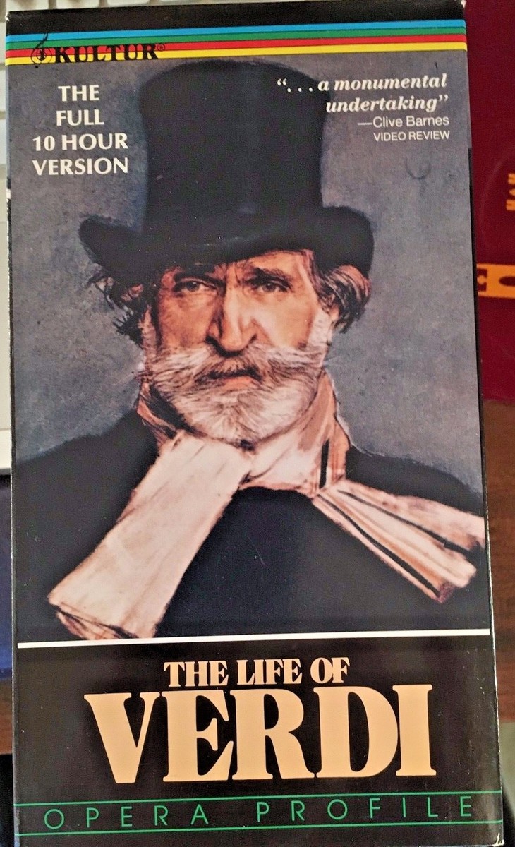 The Life of Verdi (VHS, 4-Tape Set) 1983 epic biography; complete  