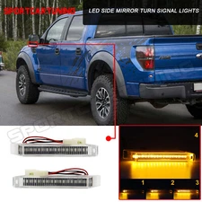 For 04-2014 Ford F150 Sequential LED Under Side Mirror Turn Signal Light Blinker