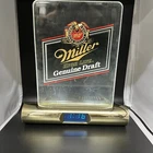 VTG MILLER HIGH LIFE GENUINE DRAFT BEER BAR LIGHT SIGN CLOCK TESTED & WORKING