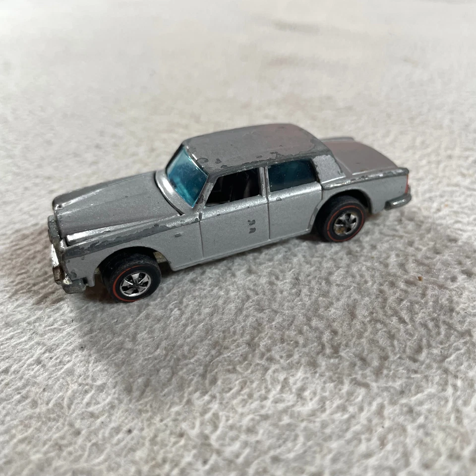 复古 Hot Wheels Redline Rolls Royce 银色阴影 1969 年火柴盒压铸复古 — 第 2/4 张图片