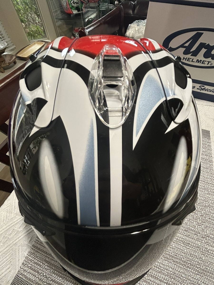 Arai 中野　XL RX−RR5 Arai RX7X Shinya Nakano Red Motorcycle Helmet - Size 61-62CM