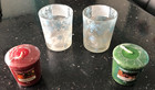Yankee Snowflake Votive Holders & 2 Votive Candles