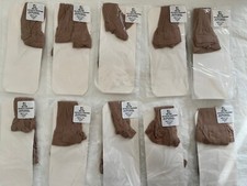 VTG Nationals Hosiery Style 3811 Knee High Nude One Size 10 Pairs Made In USA