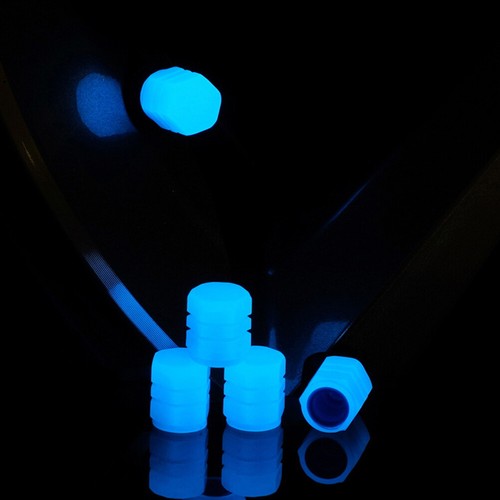 Luminous Car Tire Valve Caps Wheel Tyre Rim Stem Covers Dustproof Waterpr-$6