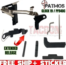 PATMOS AUTHENTIC Lower parts LPK fr GL0CK 19 GEN 3 Extend slide release kit 9mm