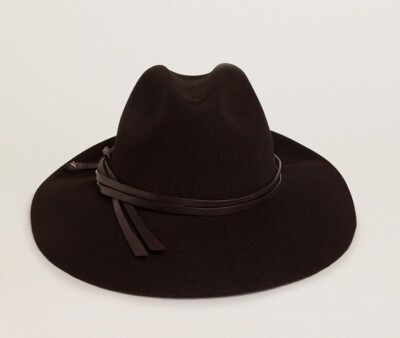 Golden Goose Wool & Leather Fedora - Black Size Small | eBay display picture 1