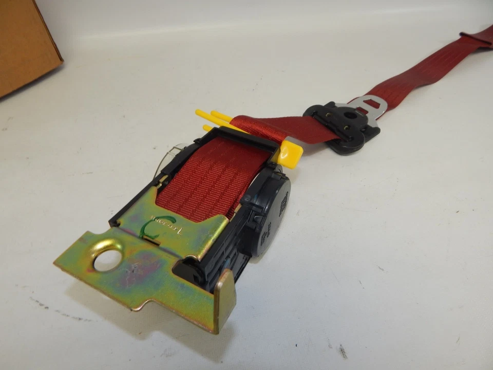 Nuevo retractor de cinturón de seguridad rojo F2ZZ61611B09D Ford Mustang 1992 fabricante de equipos originales Foto 3 de 4