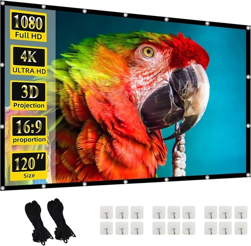 Mini Projector WiFi & BT Native 1080P 4K Support 15K Lumen + 120" Screen Bundle - Picture 18 of 19