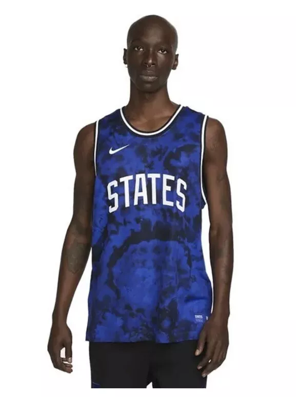 Nike Dri Fit USA United States Basketball Jersey Tank Top DN1134 452 Men s L