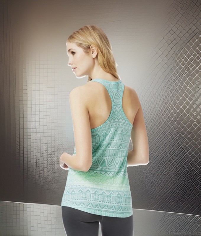 Aeropostale Womens Southwest Racerback Tank Top XSMALL Semi-shear