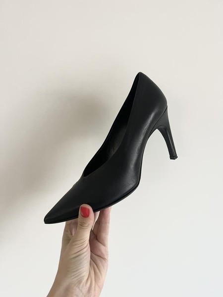 Women Enzo di Martino Heels Black Leather 37