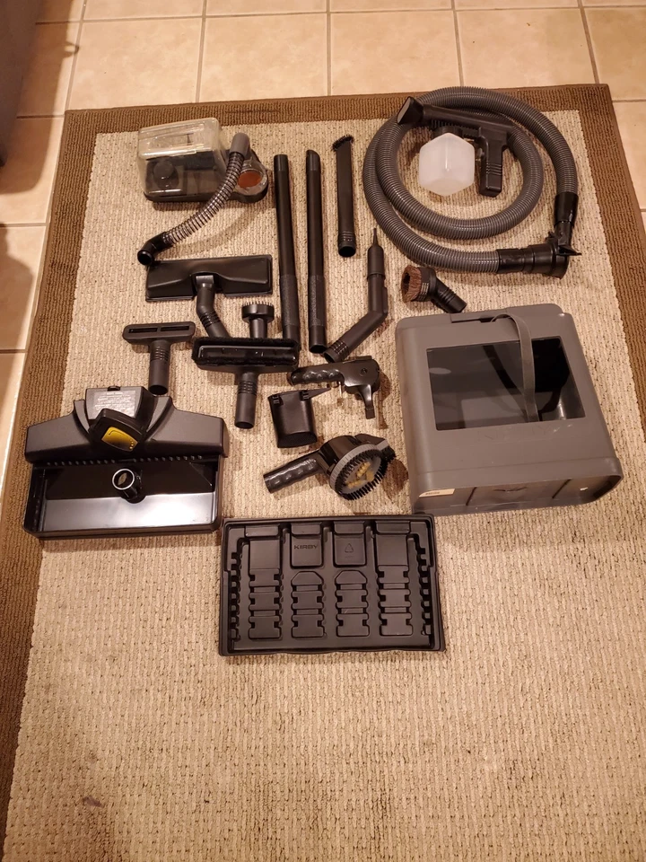 Sistema de xampu e conjunto de acessórios Kirby G6 carpete 293099 ferramenta com zíper 293599 caddy - Imagem 2 de 2