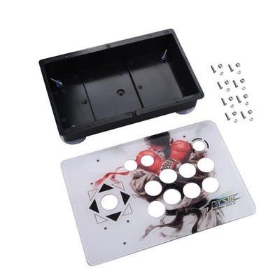 Acrylic + ABS Arcade Joystick Acrylic Panel Case for Arcade Game Machine DIY
