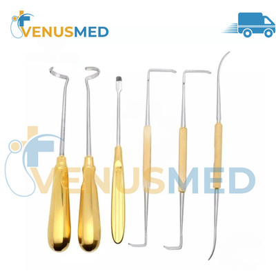 Rhinoplasty Costal Cartilage Surgical Instruments Orthopedic Set of 6 pcs