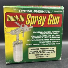 Central Pneumatic Touch-up Spray Gun New Open Box Central Pneumatic Touch-up Spray Gun New Open Box