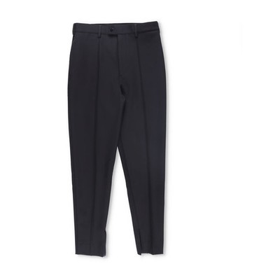 PRADA Men Tapered Trousers Black Dress Pant Pleated Tapered Flat Front 48 RRP950
