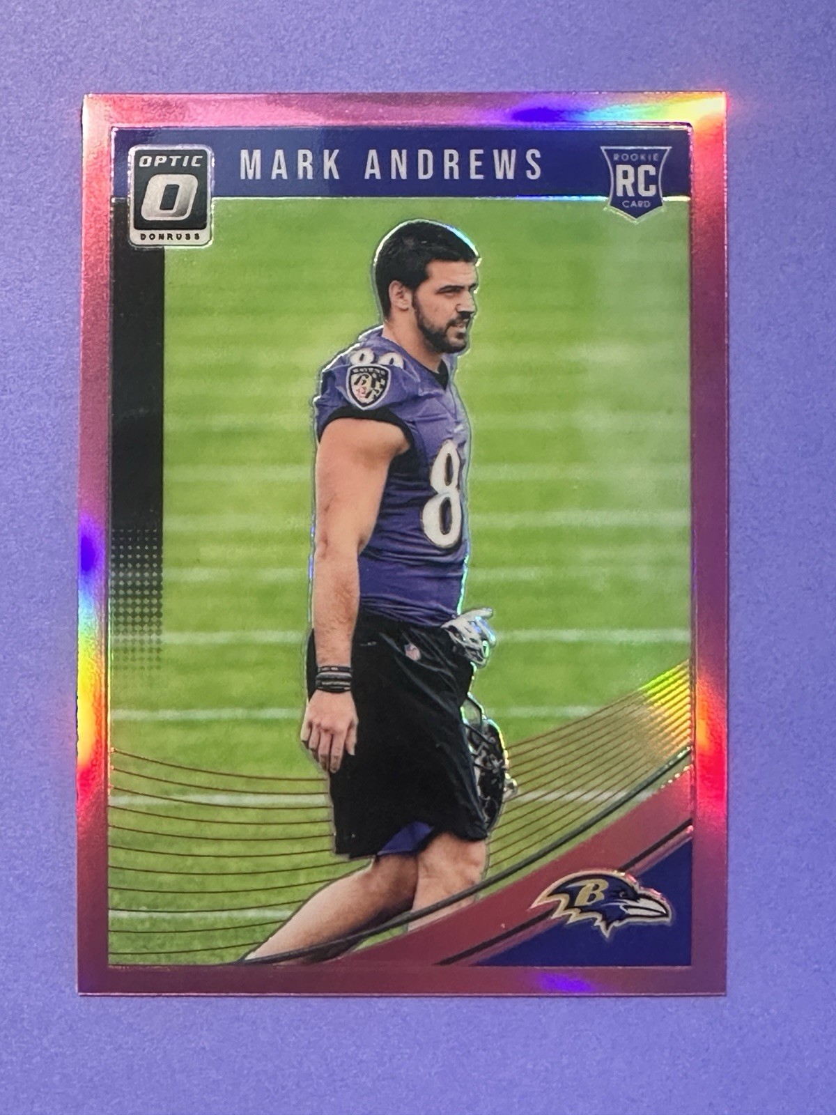 2018 Panini Donruss Optic Pink RC Rookie Mark Andrews Baltimore Ravens #121
