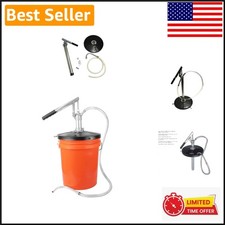 Effortless Manual Oil Transfer Pump for Heavy Fluids - 5-Gallon Compatible