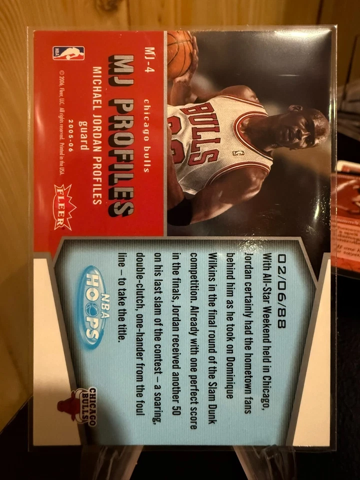 2005-06 Hoops MJ-14 Michael Jordan MJ Profiles - Image 2 of 2