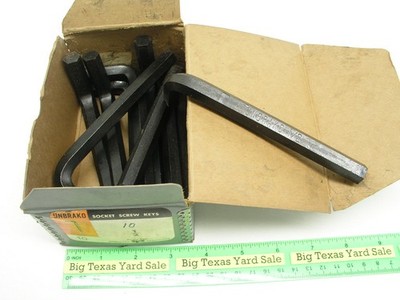 10pcs 1/2'' Hex Key Allen Wrenches Box Lot Unbrako USA