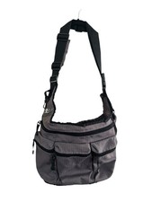 Diaper Dude Diaper Bag Crossbody Adjustable Shoulder Strap Messenger Bag Gray