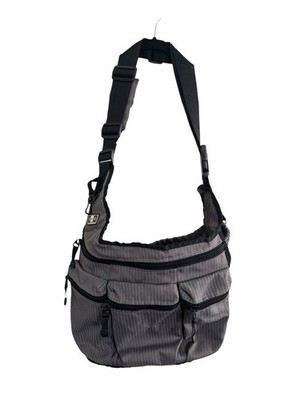 Diaper Dude Diaper Bag Crossbody Adjustable Shoulder Strap Messenger Bag Gray