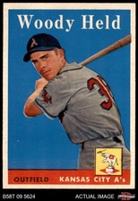 1958 Topps #202 Woodie Held Athletics RC 6 - EX/MT