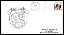 USS FLYING FISH SSN-673 TOP OF THE FORCE AUG 15 1977 NORFOLK VA NAVAL CACHET BX2