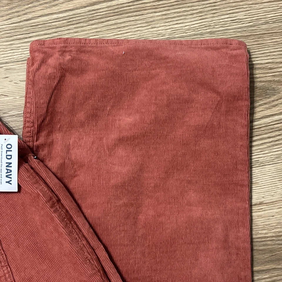 NUEVO CON ETIQUETAS Antiguo Azul Marino Para Mujer Coral Tiro Alto Bolsillos Acampanados Pana Talla 16 (A00) Foto 3 de 4