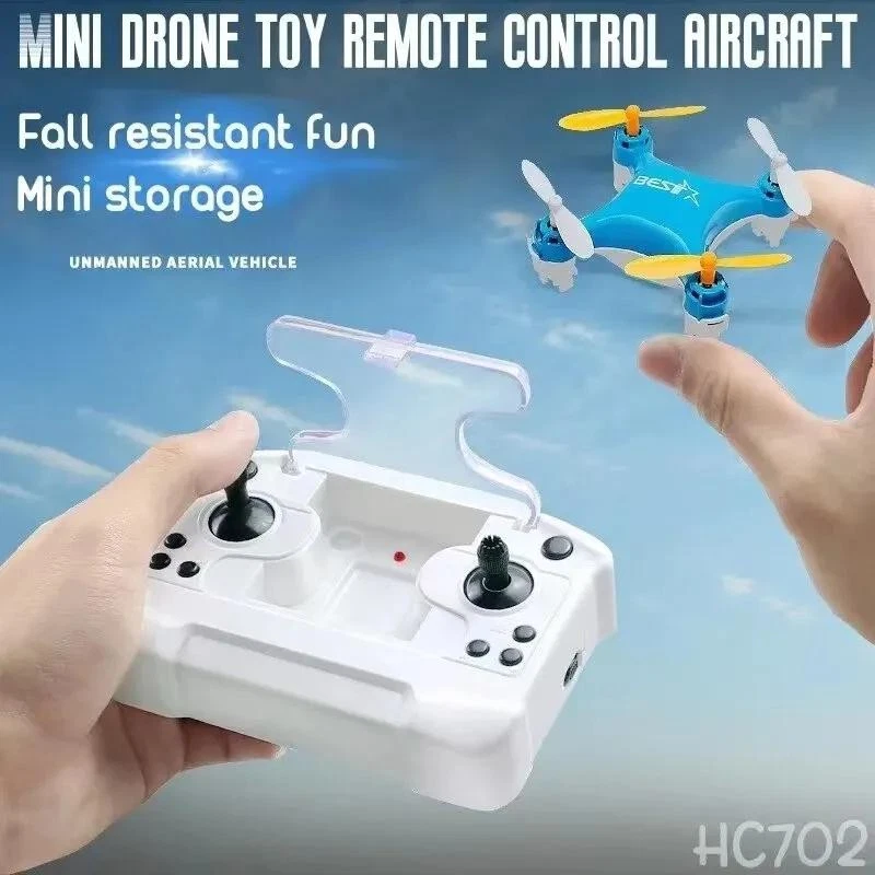 Mini Drone Cuadricóptero Control Remoto Juguete para Niños - Micro Aeronaves Altura Fija Foto 3 de 4
