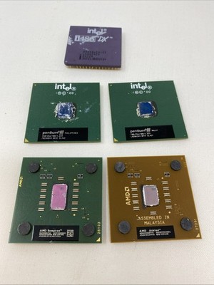 Various Computer Processor Chips For Gold Recovery 5 total