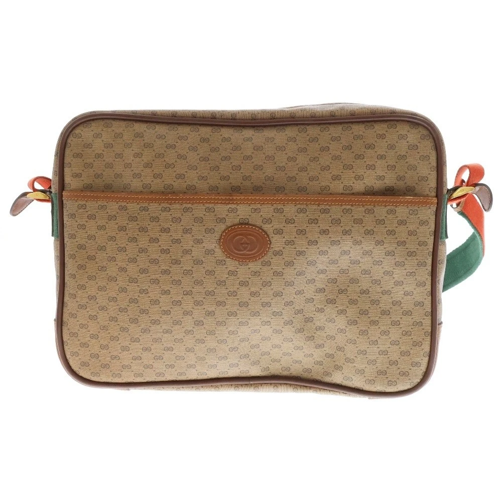 Ancien sac à bandoulière micro Gucci Sherry Line marron