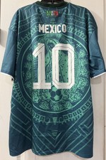 Mexico Jersey Screen Print Number 10 Blue/Green Size 2XL