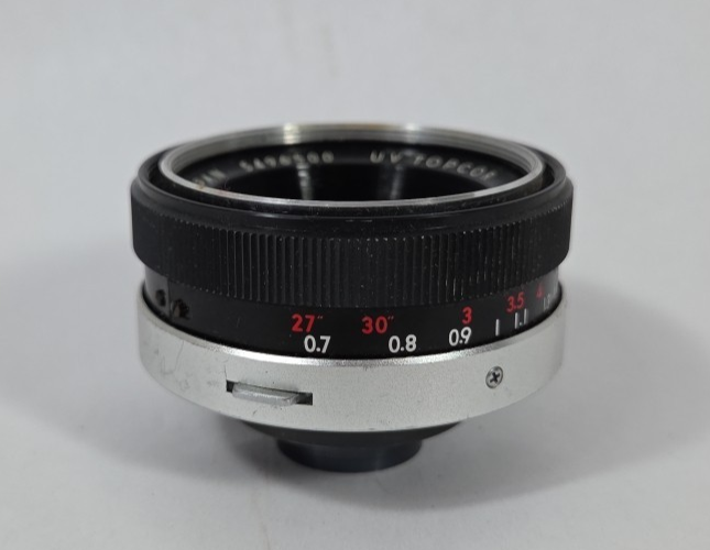 Tokyo Kogaku UV Topcor 53mm 1:2 F2 Manual Focus Standard Lens