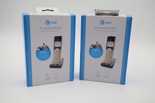 Lot of 2 AT T CL80107 Cordless Accessory Handsets Caller ID Chargers Boxed