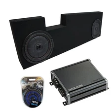 01-14 Ford F250 F350 Crew Truck Kicker CompVT CVT10 Dual 10 Sub Box CXA800.1